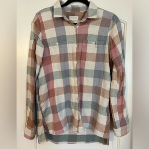 Francesca’s Multicolor Plaid Shacket